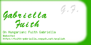 gabriella fuith business card